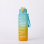 Sports Water Bottle with Time-Tracking Straw Leak Proof Locking Flip Cover for Easy Carry Ideal for Outdoor Adventures - Image 31