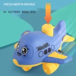 Press and Go aircraft Toys for Toddlers 1-3, Baby Animal Racing Cars, Infant Play Vehicle Set, Baby Push Go Friction Car Toys - Image 3