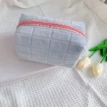 Cute Plush Makeup Bag for Women Portable Travel Small Cosmetic Bags Solid Color Zipper Toiletry Bag Washing Pouch Storage Bags - Image 5