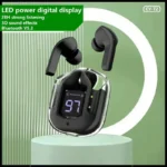 Original T2 Wireless Bluetooth Earphone Transparent HIFI Headphones LED Power Digital Display Stereo Sound Earphones for Xiaomi - Image 4