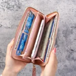 Fashion Zipper Wallets Womens Long Purses Handbags Coin Purse Cards Holder PU Leather Billfold Wallet - Image 5