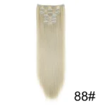 Synthetic 24Inch 16 Clips in Hair Extensions Long Straight Hairstyle Blonde Black Hairpieces Heat Resistant False Hair Daily Use - Image 9