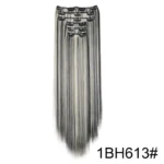 Synthetic 24Inch 16 Clips in Hair Extensions Long Straight Hairstyle Blonde Black Hairpieces Heat Resistant False Hair Daily Use - Image 24
