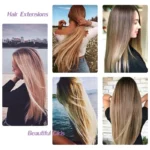 Synthetic 24Inch 16 Clips in Hair Extensions Long Straight Hairstyle Blonde Black Hairpieces Heat Resistant False Hair Daily Use - Image 6