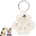 Leather Memorial Pet Hair Storage Bag Cat Paw Keychain DIY Homemade Pet Memorial Keychain for Commemorative Gift Bag Wallet - Image 9