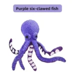 Squeaky Octopus Dog Toy, Pineapple Plush Chew Toy with Squeaker&CrinkleTentacles,InteractiveDentalPuppyToy for Small Medium Dogs - Image 9