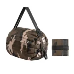 Foldable Storage Bag With Handle Portable Travel Camouflage Handbags Large Capacity Shopping Bag - Image 8