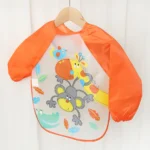 Waterproof EVA Full Sleeve Baby Bibs Children Apron Long Sleeve Feeding Smock Kids Eating Breastplate Infant Scarf Clothing - Image 42