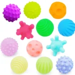 6Pcs Textured Multi Ball Set Develop Tactile Senses Toy Baby Touch Hand Ball Toys Training Ball Massage Soft Balls Kids Gifts - Image 2