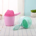 Cute Cartoon Baby Bath Caps Toddle Shampoo Cup Children Bathing Bailer Baby Shower Spoons Child Washing Hair Cup Kids Bath Tool - Image 4