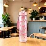 800ml/27oz Large Capacity Sports Water Bottle Leak Proof Plastic Drinking Cup With Time Scale Suitable For Travel Fitness Sports - Image 12
