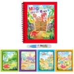 1pc Reusable Water Drawing Book Magic Water Book Mess-Free Magic Painting Pad with Refillable Water Pen Learning Education Toy - Image 19