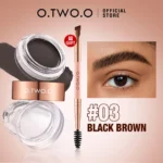 O.TWO.O Eyebrow Pomade Brow Gel Wax 2 IN 1 Waterproof Long Lasting Creamy Texture Eye Brow Tint Enhancers Cosmetics Makeup - Image 8