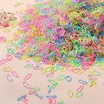 500/1000/2000pcs Girls Colourful Disposable Rubber Band Hair Ties Headband Children Ponytail Holder Bands Kids Hair Accessories - Image 7