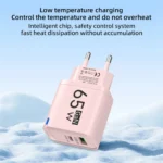 65W High Speed Charge Phone Charger For iPhone 14 13 Xiaomi Huawei Samsung Oneplus Fast Charging Mobile Phone Wall Power Adapter - Image 5