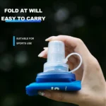 1pc150ml/250ml/500ml Outdoor Collapsible Silicone Bite Size Water Bottle Running Camping Hiking Travel Convenient Water Bottle - Image 5