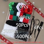 1109pcs Women Dark Hair Accessories Set Elastic Seamless Ponytail Scrunchies Small Rubber Bands Fashion Hair Ties Headbands - Image 10