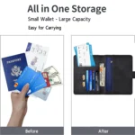 Passport Holder for Travel Essentials  Passport Wallet Cover Case for Travel  Accessories,Passport Book Holders for Women/Men - Image 5