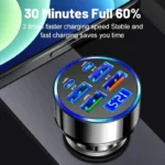 350W USB Car Charger PD QC3.0 USB C Car Phone Charger Type C Adapter for iPhone Samsung Huawei Xiaomi Quick Charge ﻿ - Image 2