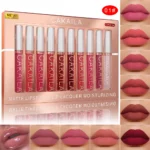 10 Pcs Matte Lipstick Lip Gloss Sets Long-Lasting Non-Fading Waterproof Non-stick Cup Exquisite Gift Everyday Holiday Universal - Image 7