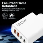 Fast Charging USB Type C Charger 120W 4 Port PD Quick Charge 3.0 For iPhone Samsung Xiaomi Huawei EU US UK Plug Phone Adapter - Image 5