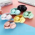 Y08 Wireless Bluetooth Headphone  Macaron Headphones Stereo Headband Gaming Headset with Mic Gamer Girl Gift for Mobile Tablet - Image 4