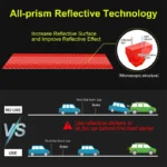 Car Wheel Hub Reflective Stripes Door Handle Safety Warning Sticker Car Rear Warning Tape Automobile Sticker Exterior Accessorie - Image 6