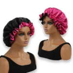 1Pc Double-Layered Minimalist Hair Bonnet Satin Bonnet Sleep Caps Can Be Worn on Both Sides Versatile Cap for Men/Women - Image 10