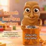 Tung tung tung Sahur Keychain Wooden Stick Man Button Keychain Luminous Pendant Anime Peripheral Decor Decor Gift Toys - Image 5
