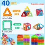 Magnetic Building Blocks DIY Magnets Toys medium size STEM Toys Construction Toys Learning Educational Magnet Toys - Image 8