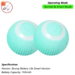 iLMH 1/2 PCS Cat Interactive Ball Toy Automatic Rolling Ball Faux Tail Rechargeable Smart Pet Electric Toy Pet Toy Imitate Mouse - Image 8