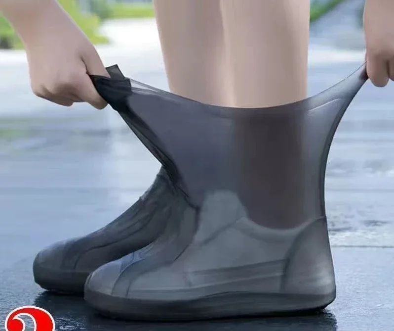 S7d52e40a8ccc43448b2d4f0a76e6d4dcZ.webp 1 Pair Silicone WaterProof Shoe Covers Lip-resistant Rubber Rain Boot Rain Gear Overshoes Accessories for Outdoor Rainy Day - Image 1