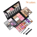 40/74/78 Colors Glitter Eyeshadow Palette Matte Waterproof Long Lasting Pressed Powder Cosmetics Kit  Fashion Women MakeUp Tools - Image 2
