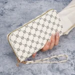 New niche European and American trend printing long large-capacity multifunctional wallet clutch wholesale bag - Image 3