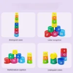 Kid Brain Response Battle Fold Cup Hand Speed Competition Fold Cup Baby Stack Game Early Education Puzzle Train Board Games Toy - Image 3