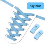 No Tie Shoe laces Press Lock Shoelaces without ties Elastic Laces Sneaker Kids Adult 8MM Widened Flat Shoelace for Shoes - Image 26