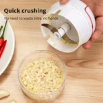 1pc White Hand Pulled Garlic Grinder In The Kitchen Palm Multi Functional Food Garlic Grinder Shredding Machine Garlic Puller - Image 2
