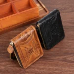 Men Wallet with Zipper 100 US Dollar Pattern Card Holder Coin Pocket Purse Cartera Hombre Carteras - Image 3