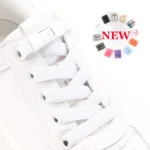 No Tie Shoe laces Press Lock Shoelaces without ties Elastic Laces Sneaker Kids Adult 8MM Widened Flat Shoelace for Shoes - Image 3