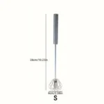 Stainless Steel Egg Beater Durable Semi-Automatic Mixer for Effortless Egg Cream Mixing Stirring and Beating for Kitchen Baking - Image 13
