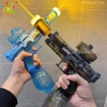 HUIQIBAO Electric Pulse Water Gun Simulated Flame Sensor Light Fully Automatic Fights Toy Water Pistol Outdoor Beach Toys Adult - Image 2