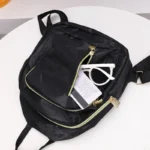 Women's Multi-Function Fashion Girl Nylon Daypack Travel Cute Mini Backpack Men Shoulder Bag Black Purse Hot - Image 5