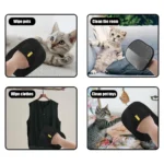 Pet Hair Removal Tool Reusable Static Removal Gloves, Double-Sided Grooming Gloves for Pets, Removes Pet Fur Hair for Carpets - Image 6