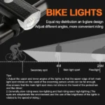 USB Rechargeable Bike Light Front Light Red Taillight Easy to Install 3 Modes Bicycle Accessories for the Bicycle - Image 4