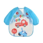 Waterproof EVA Full Sleeve Baby Bibs Children Apron Long Sleeve Feeding Smock Kids Eating Breastplate Infant Scarf Clothing - Image 19
