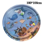 Water Sensory Play Mat Thickened Inflatable Water Mat For Cat And Dog Pet Playmat With Fish Sea Ocean Theme Sensory Toy Water - Image 7