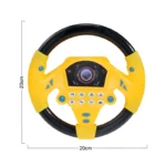 Eletric Steering Wheel Toy with Light Sound for Baby Kids Educational Portable Simulated Driving Steering Wheel Vocal ToysToys - Image 8