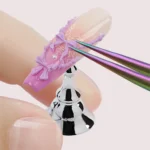 Nail Stand Set for Press On Nail Display Practice Art Magnetic Fake Nail Holder for Painting NailsStand with Reusable Putty Clay - Image 5