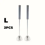 Stainless Steel Egg Beater Durable Semi-Automatic Mixer for Effortless Egg Cream Mixing Stirring and Beating for Kitchen Baking - Image 12
