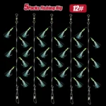 TAKBAS 1/5 Packs Sabiki Rigs, Fishing Bait Rigs, Luminous Sea Fishing Rig with High Carbon Fishing Hooks,for Fresh/Saltwater - Image 12
